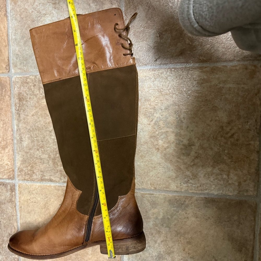 NEW Roan by Bed Stu Natty tall Brown Leather suede Knee-High riding Boots - Picture 14 of 14